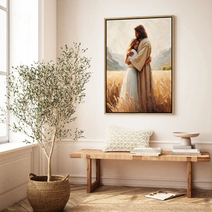 Jesus Hugging a Woman II - Canvas