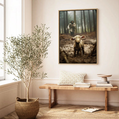 Jesus Saving A Lost Lamb