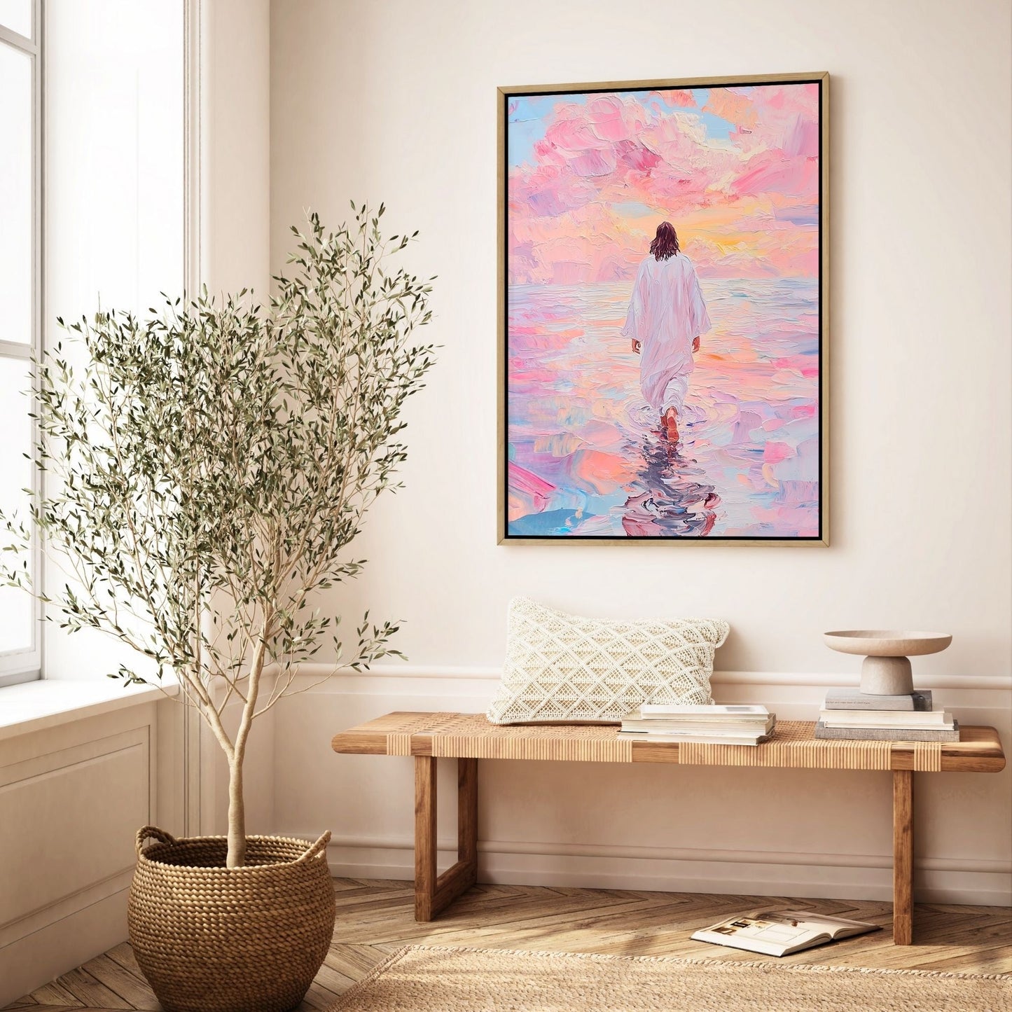 Jesus Walking on Water VI - Canvas