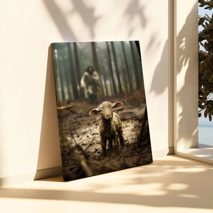 Jesus Saving A Lost Lamb