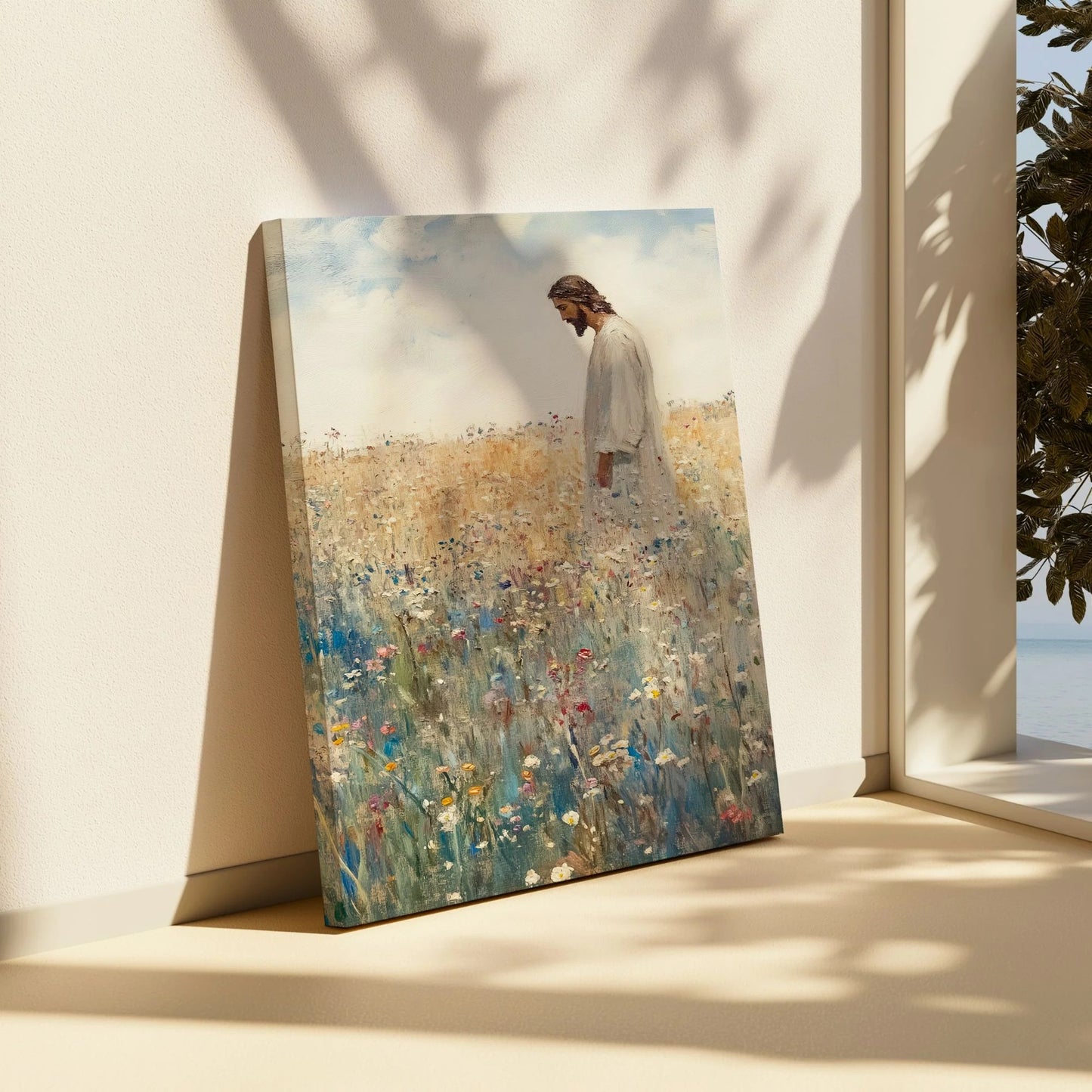 Jesus Leaves The 99 - Canvas