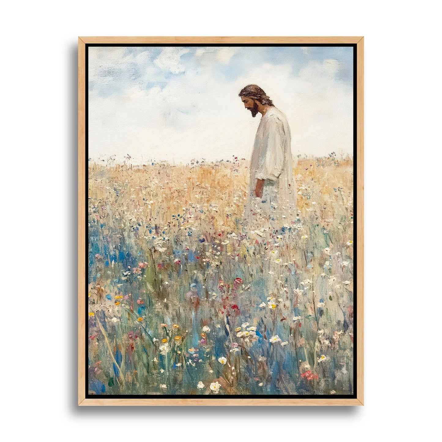 Jesus Leaves The 99 - Canvas