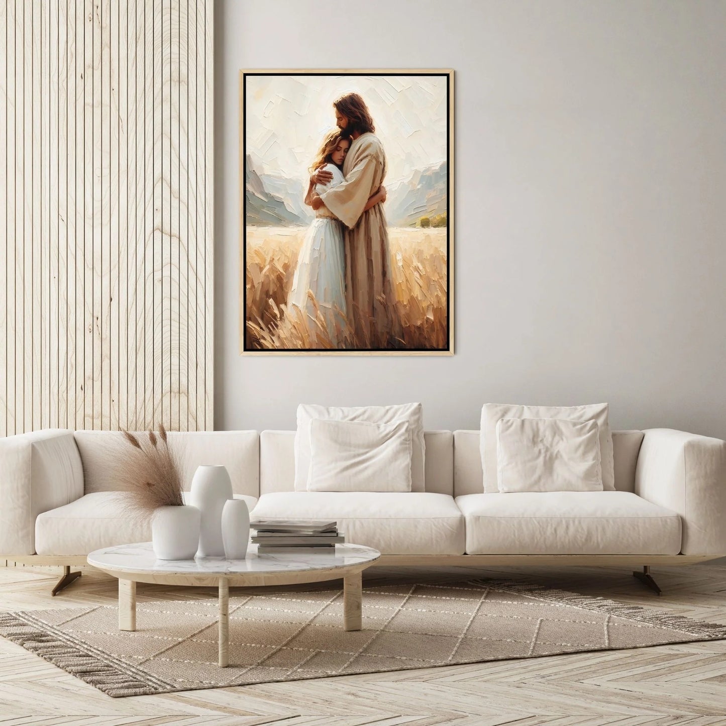 Jesus Hugging a Woman II - Canvas
