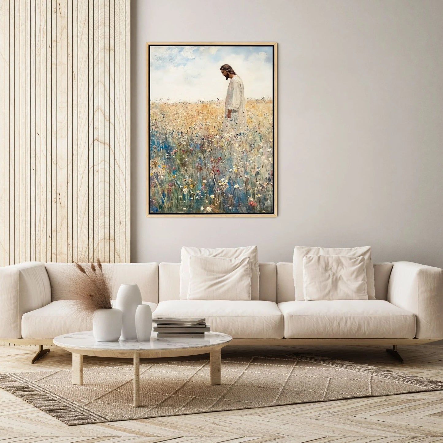 Jesus Leaves The 99 - Canvas