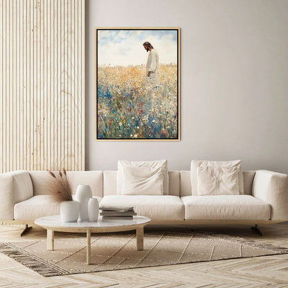 Jesus Leaves The 99 - Canvas