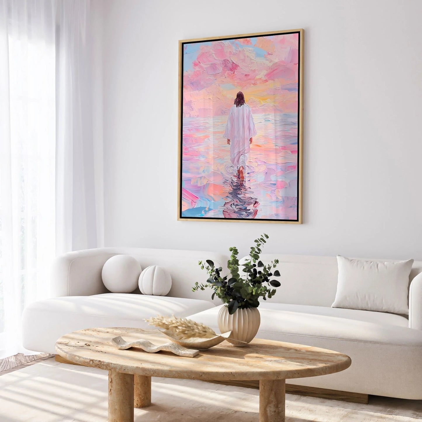 Jesus Walking on Water VI - Canvas