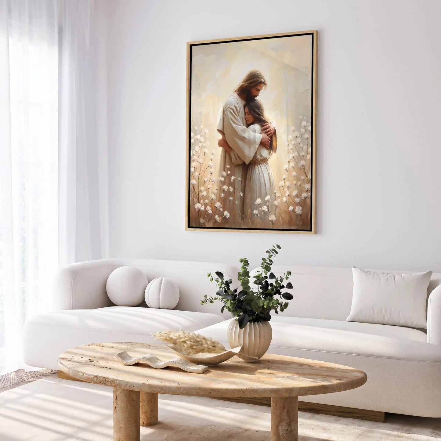 Jesus Hugging a Woman IV - Canvas