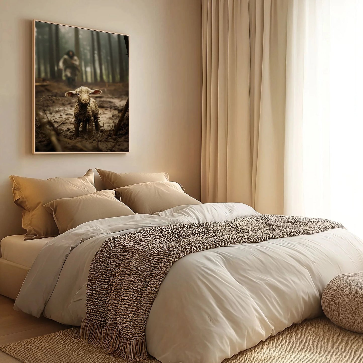 Jesus Saving A Lost Lamb