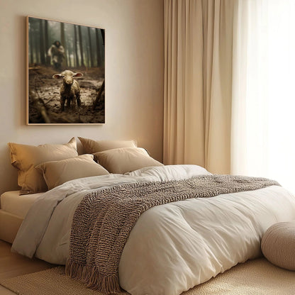 Jesus Saving A Lost Lamb