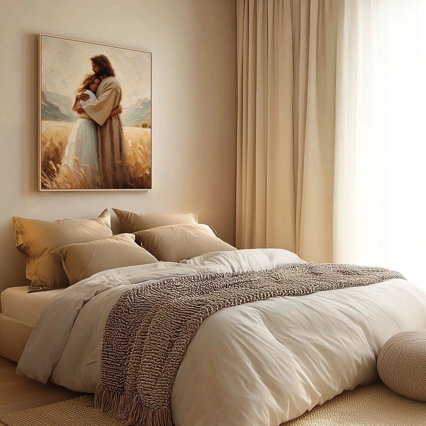 Jesus Hugging a Woman II - Canvas