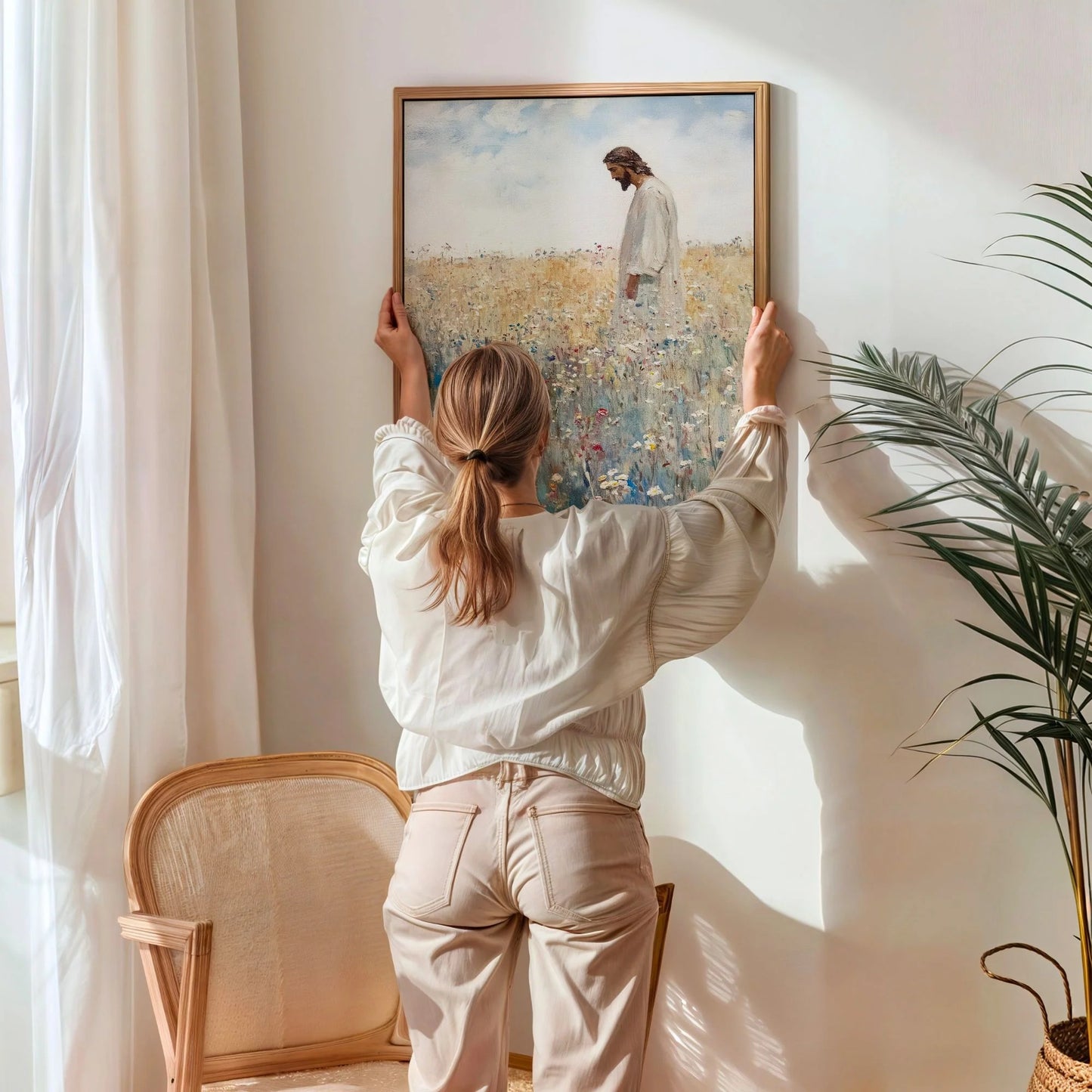 Jesus Leaves The 99 - Canvas