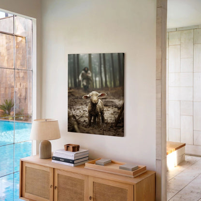 Jesus Saving A Lost Lamb