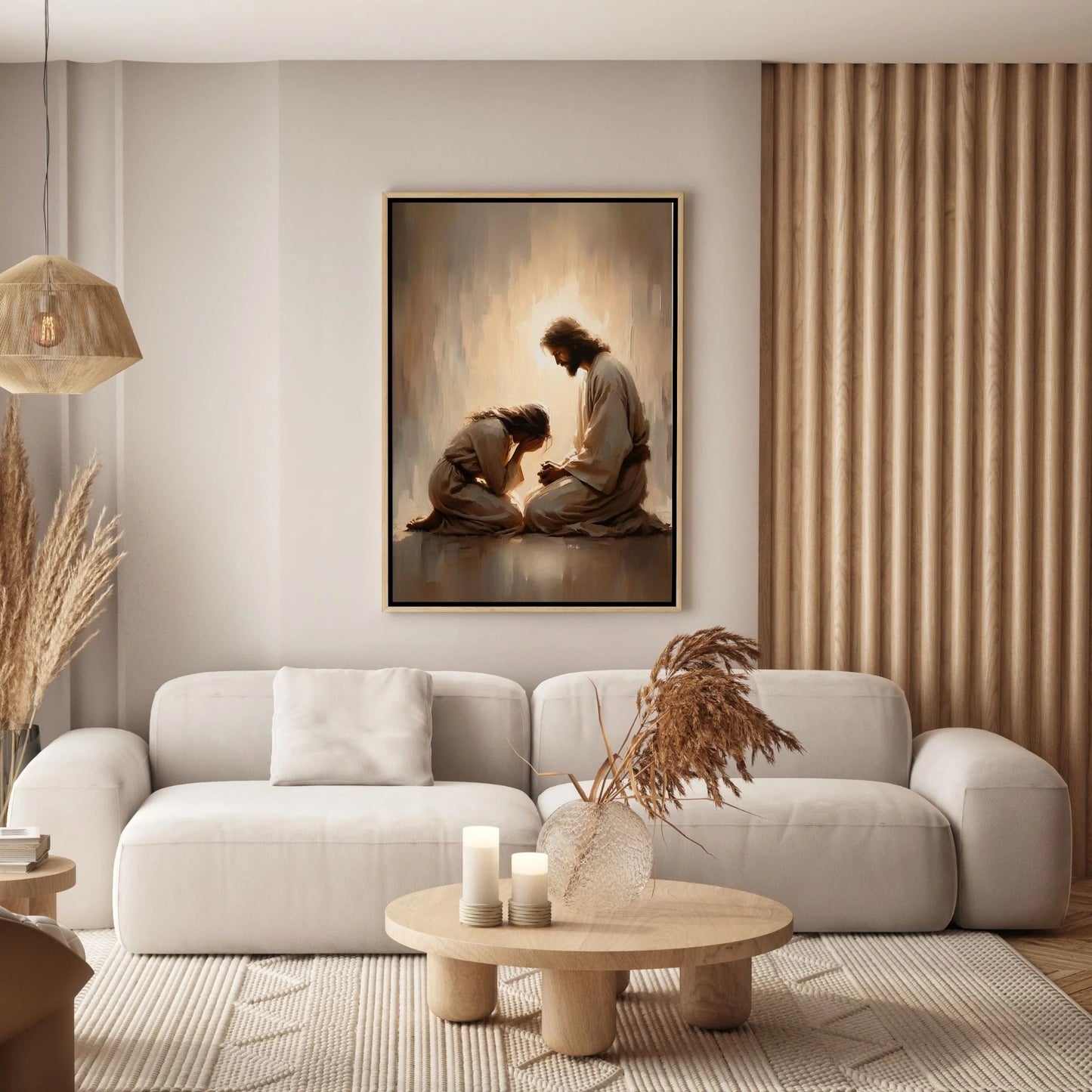 Girl Crying with Jesus