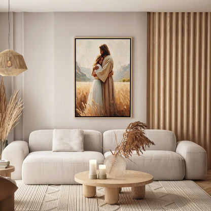Jesus Hugging a Woman II - Canvas